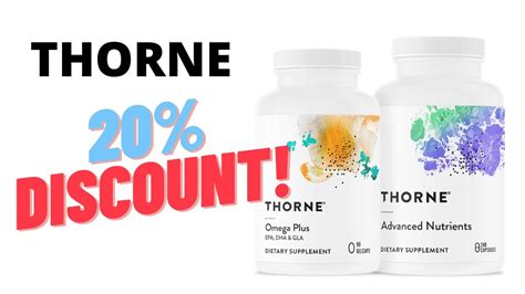 thorne supplements military discount.